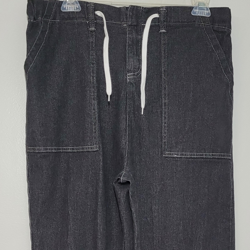 Jeans High Rise Elastic Back, Zip and tie Front XL EUC - Picture 4 of 11